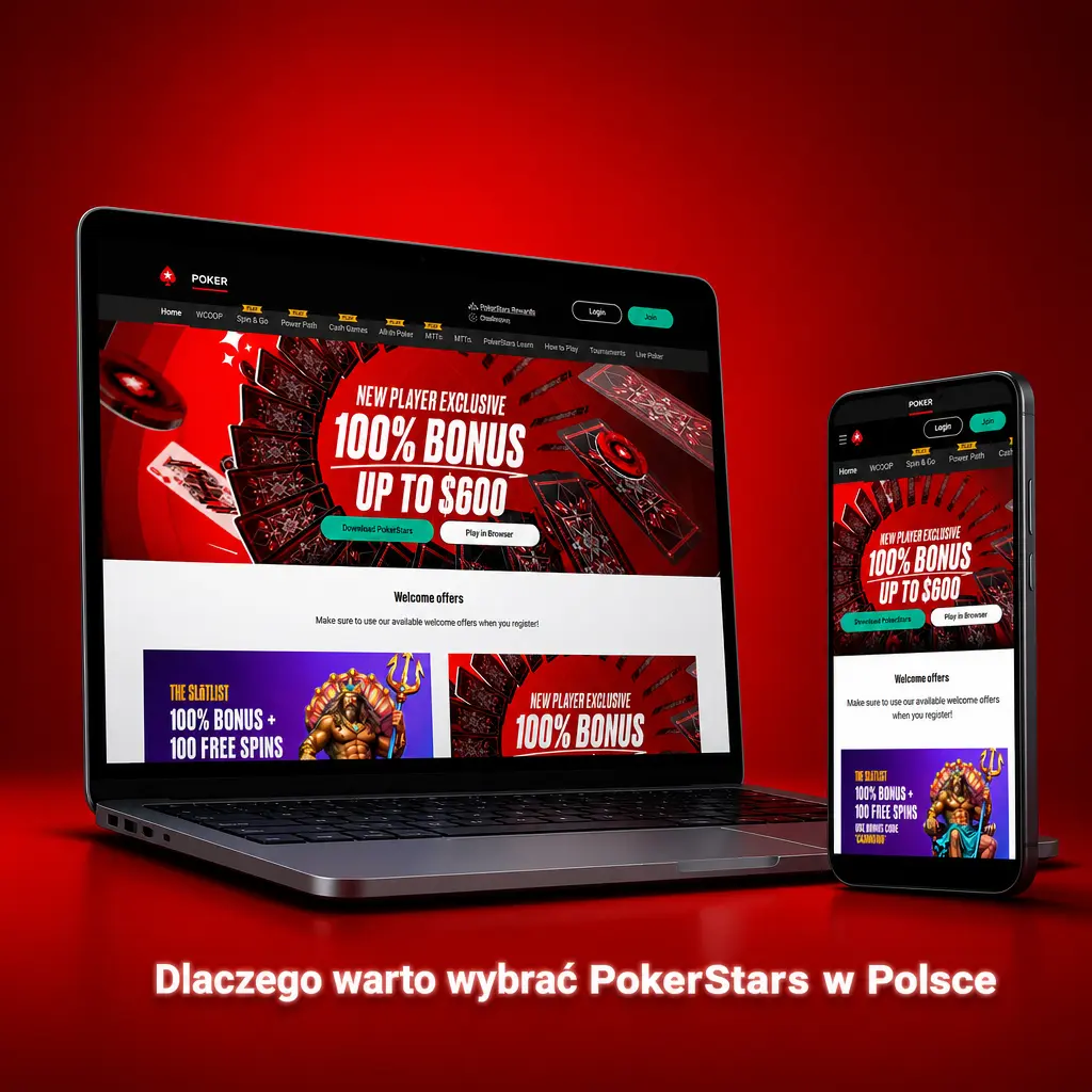 PokerStars w Polsce – zakłady sportowe na żywo i kasyno online w aplikacji mobilnej Android oraz iOS