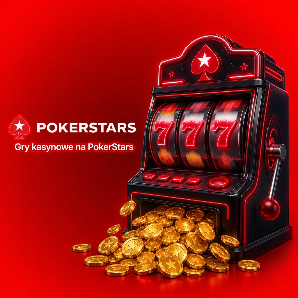 Gry kasynowe na PokerStars: automaty, ruletka, blackjack, bakarat i kasyno na żywo z krupierem