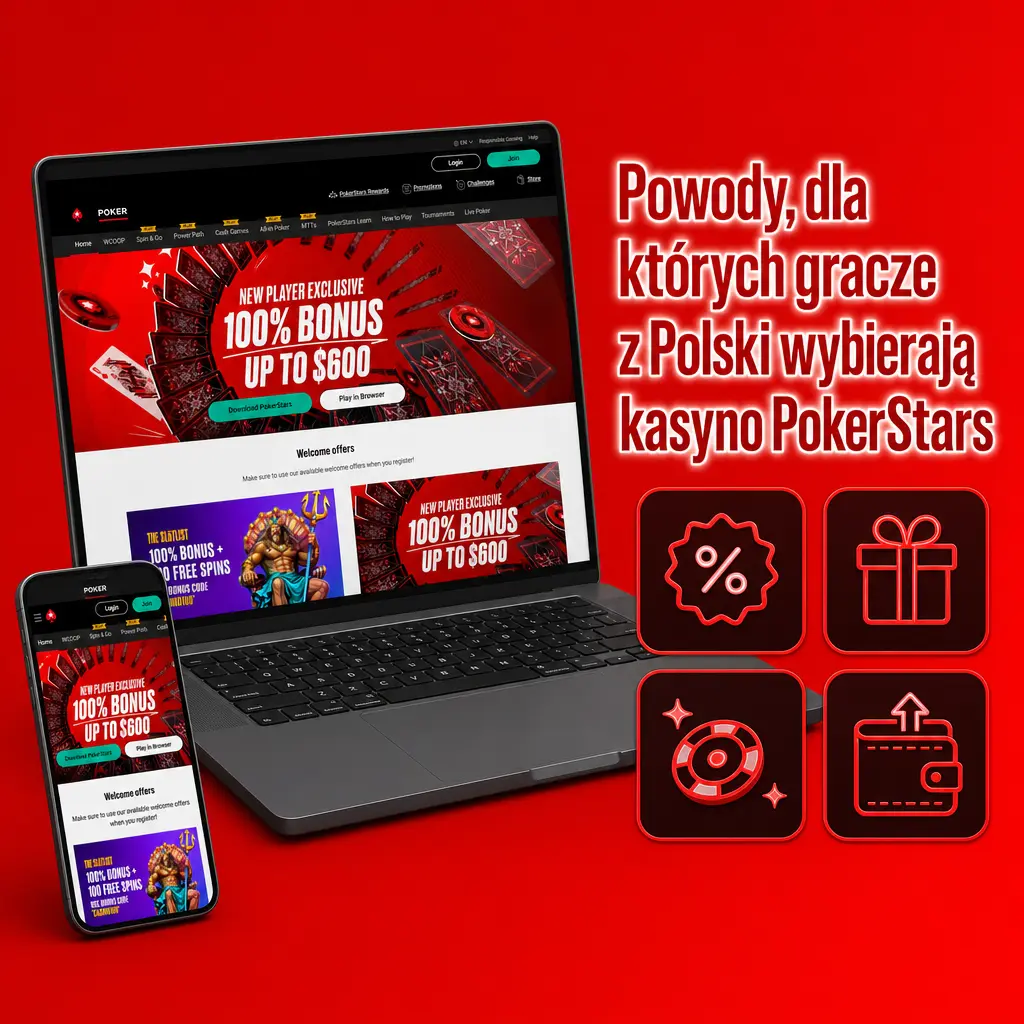 Kasyno PokerStars w Polsce – legalna licencja, BLIK, bonus powitalny i obsługa po polsku