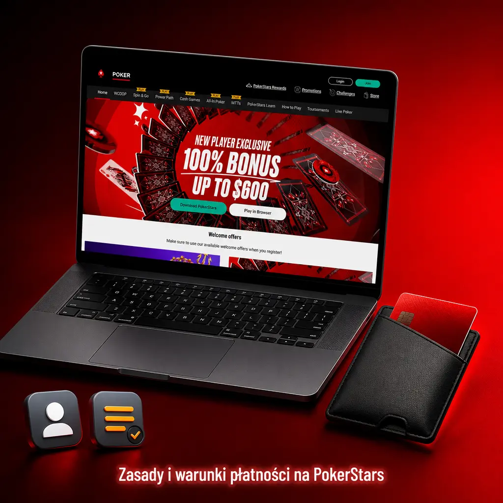 Zasady i warunki płatności na PokerStars: weryfikacja tożsamości, metody wpłat i wypłat, limity oraz anulowanie transakcji